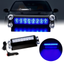 Baliza LED Azul 12V para Parabrisas de Auto y Camioneta – 8 Luces Potentes