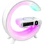 Parlante 5 En 1 Cargador, Luz Rgb, Reloj Y Alarma
