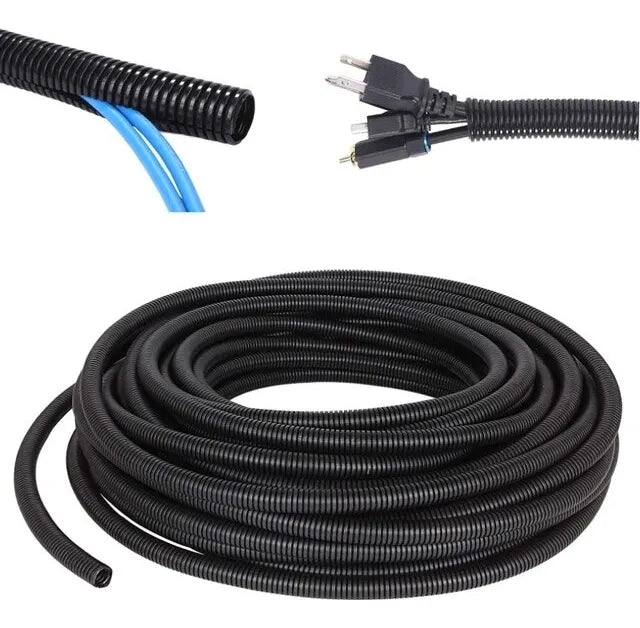 Rollo Corrugado 10 Mm X 25 M Negro
