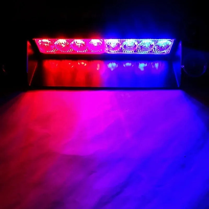 Baliza Parabrisa Led Estroboscópica Azul Rojo