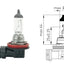 Ampolleta Auto H16 12v 19w Halógena Pgj19-3