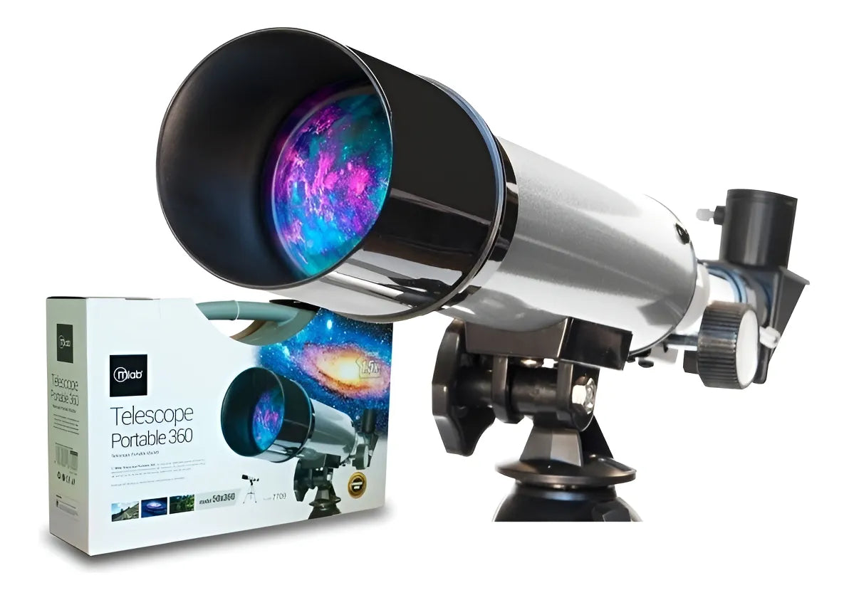 Mlab Telescopio 50×360 Mm Con Maleta, Obversa Luna, Paisajes