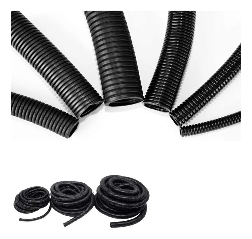 Rollo Corrugado 10 Mm X 25 M Negro