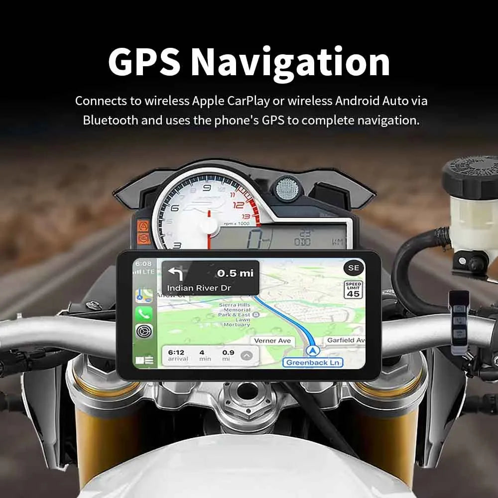 Radio Moto Carplay Android Auto Universal 12v