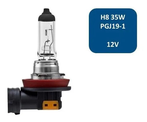 Ampolleta H8 12v 35w Halógena Luz Blanca Pgj19-1