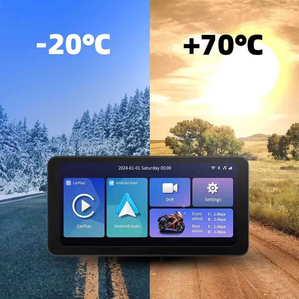 Radio Moto Carplay Android Auto Universal 12v