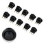 Boton On/off Auto Interruptor Redondo 12v Led Rojo Pack 10ud