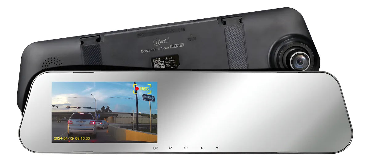 Cámara Espejo Auto Dvr Fhd 1080p Mlab Grabación Frontal 170°