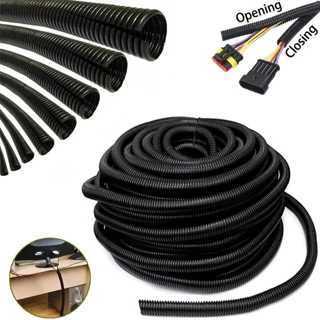 Rollo Corrugado 10 Mm X 25 M Negro