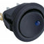 Boton On/off Auto Interruptor Redondo 12v Led Azul Pack 10ud