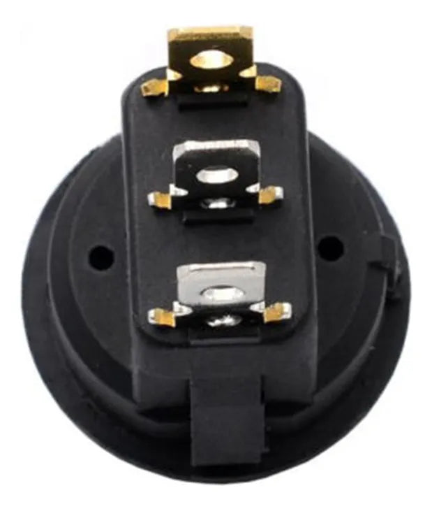 Boton On/off Auto Interruptor Redondo 12v Led Azul Pack 10ud
