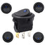 Boton On/off Auto Interruptor Redondo 12v Led Azul Pack 10ud