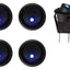Boton On/off Auto Interruptor Redondo 12v Led Azul Pack 10ud