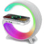 Parlante 5 En 1 Cargador, Luz Rgb, Reloj Y Alarma