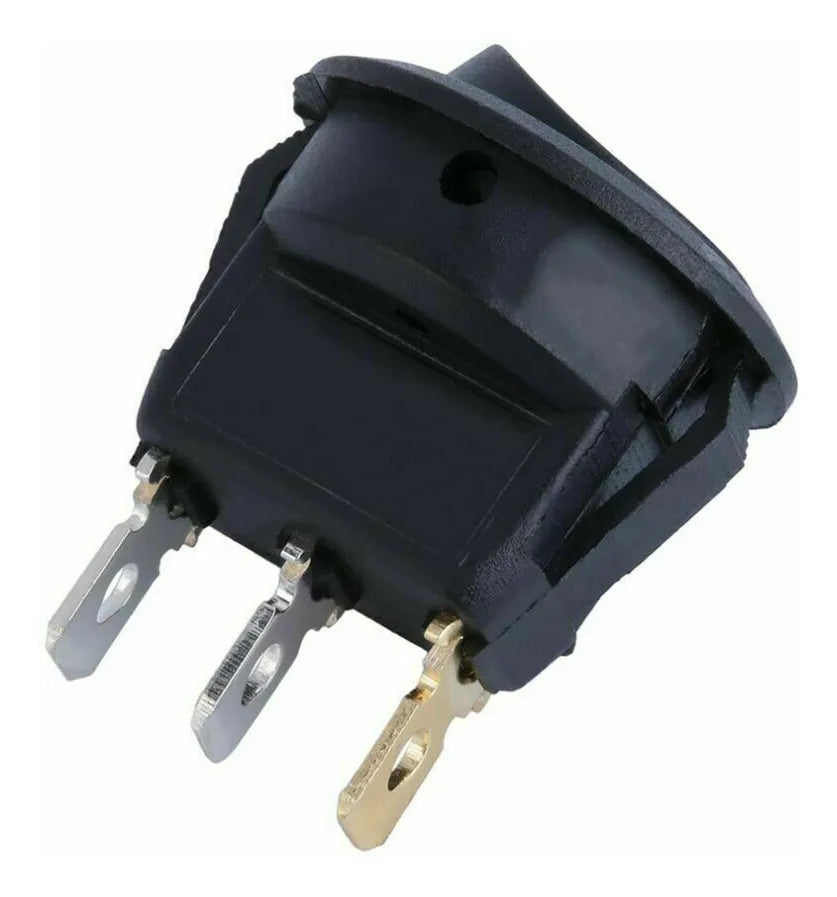 Boton On/off Auto Interruptor Redondo 12v Led Azul Pack 10ud