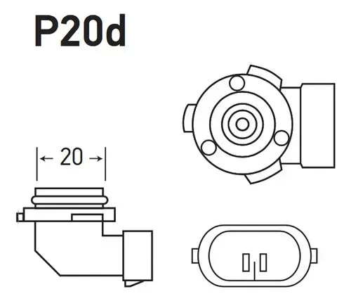 Ampolleta Hb3 9005 12v 60w Halógena De Alto Rendimiento