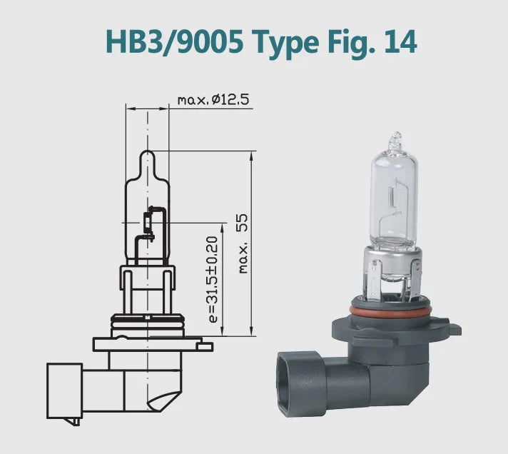 Ampolleta Hb3 9005 12v 60w Halógena De Alto Rendimiento