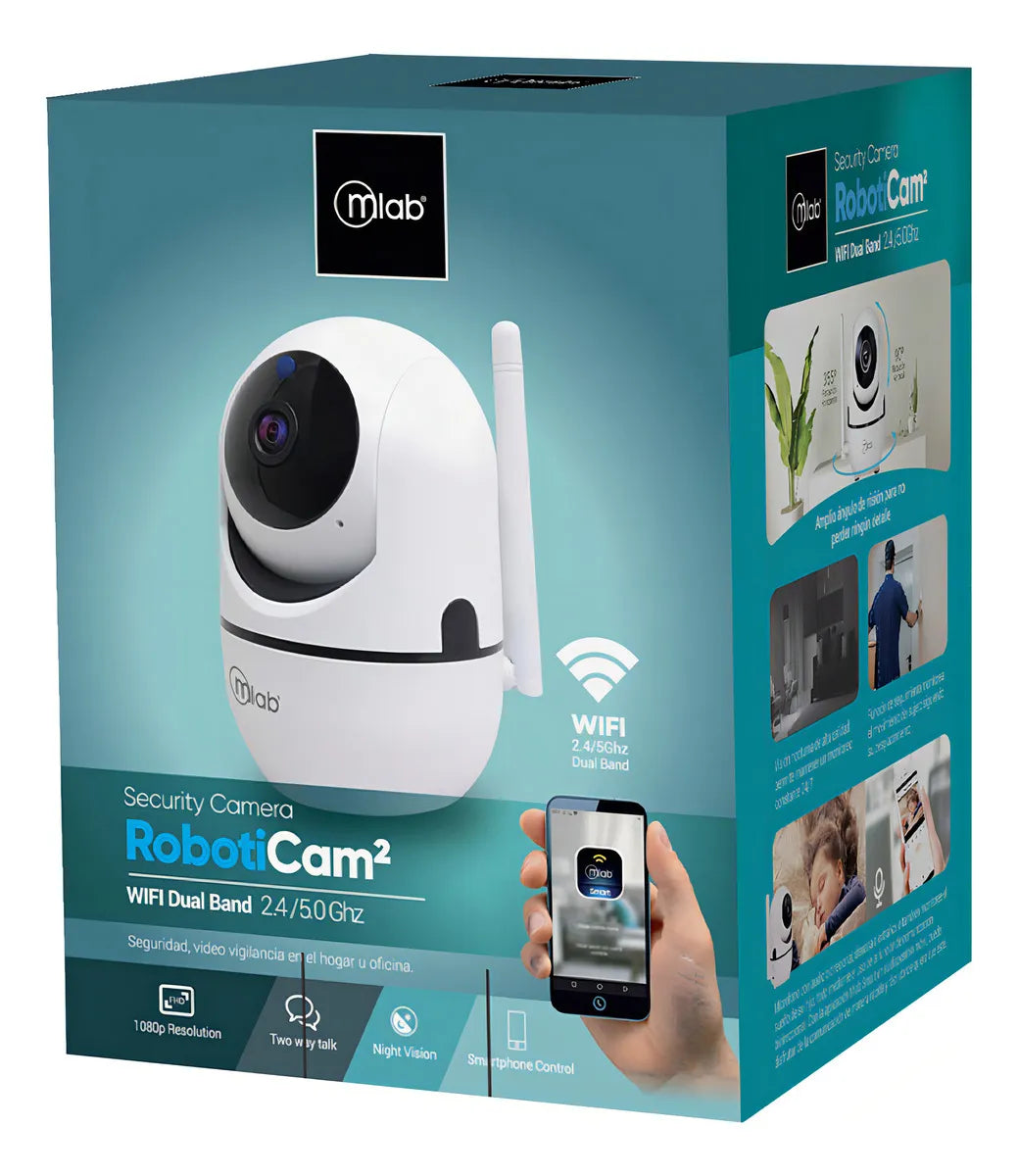 Cámara Ip Mlab Roboticam2 9257 1080p Wifi Vigilancia 24/7