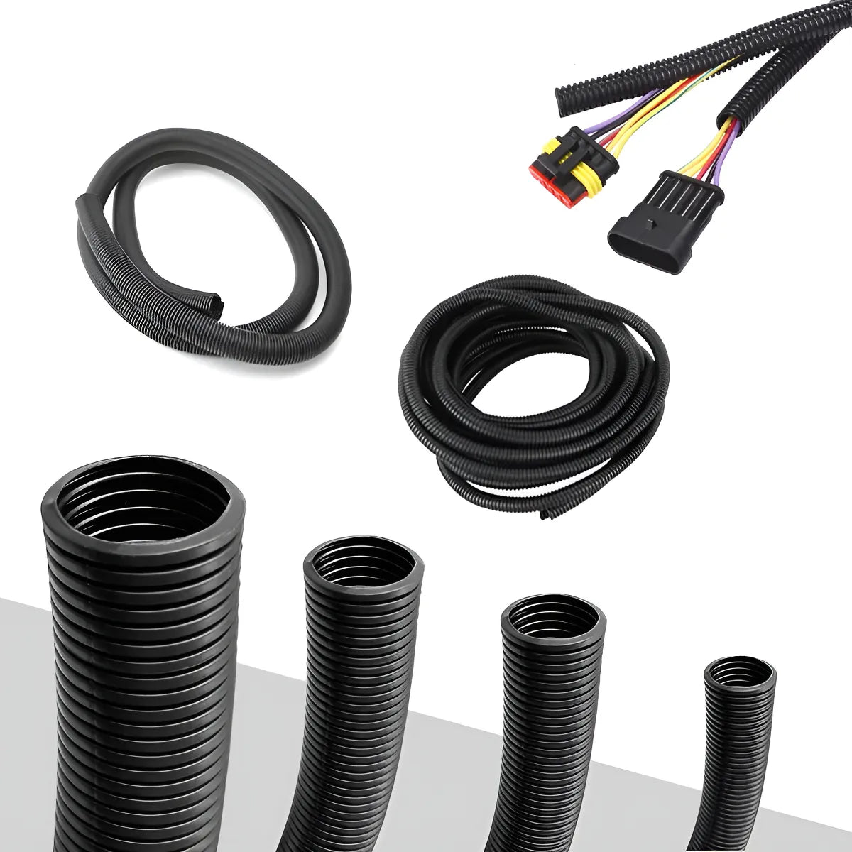 Rollo Corrugado 10 Mm X 25 M Negro