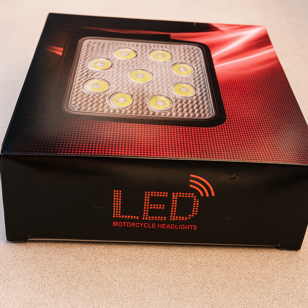 Foco Faenero Redondo 9 LED de Alto Alcance IP67 para Faenas y Vehículos