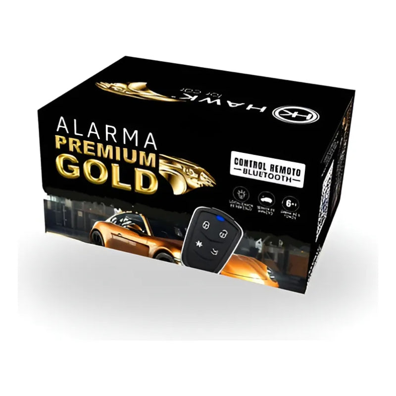 Alarma Premium Gold Para Auto Códigos Variable, Bluetooth.