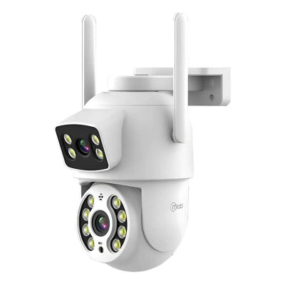 Cámara Ip Head 2vision Dual Doble Lente 1080p Mlab 09419 Color Blanco