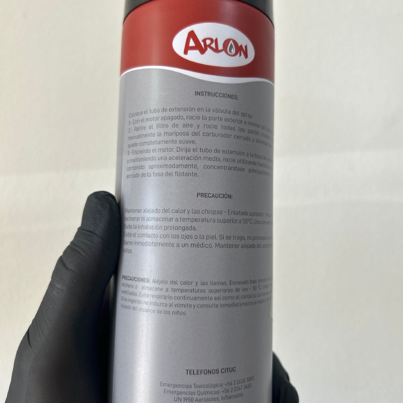 Limpia Carburador 600 ml Arlon para Autos, Camionetas y Motos
