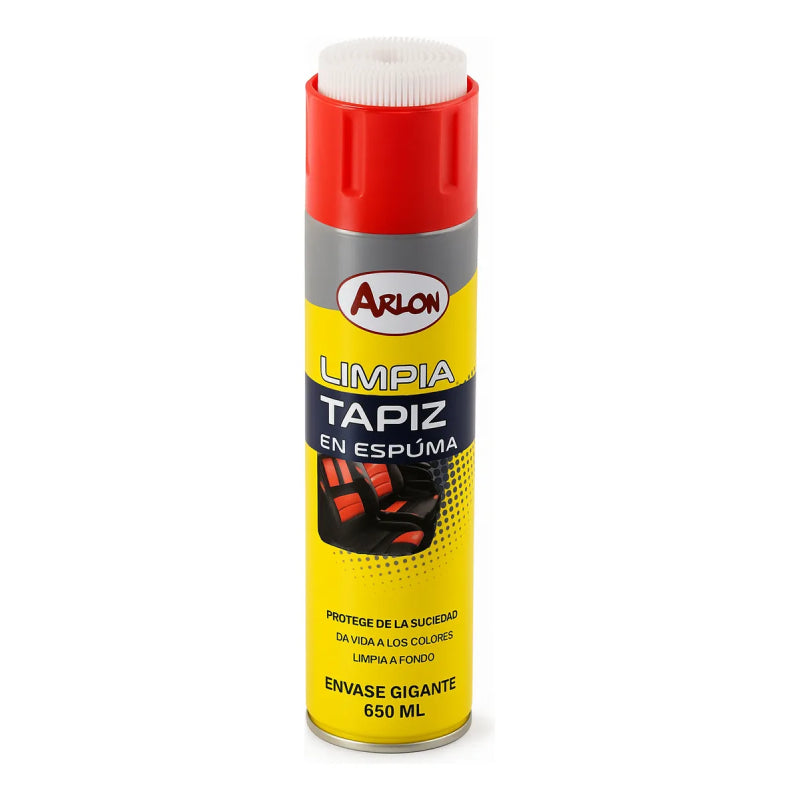 Limpia Tapiz Arlon 650 Ml Con Cepillo Para Asientos, Techo
