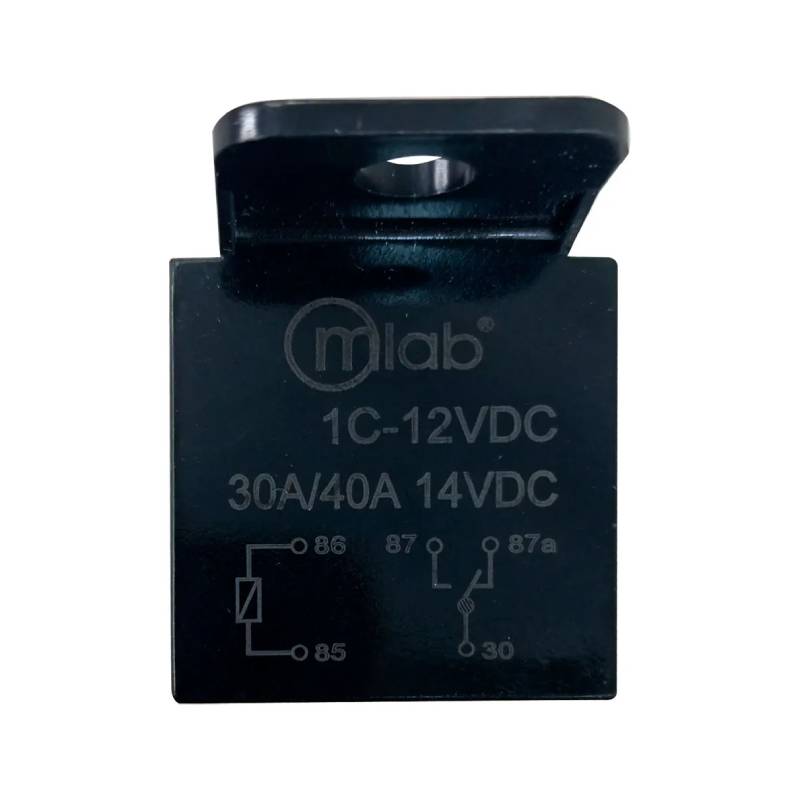 Relay 30/40 A 5 Pines Mlab Pack X5 Automotriz, 12 V, 9322