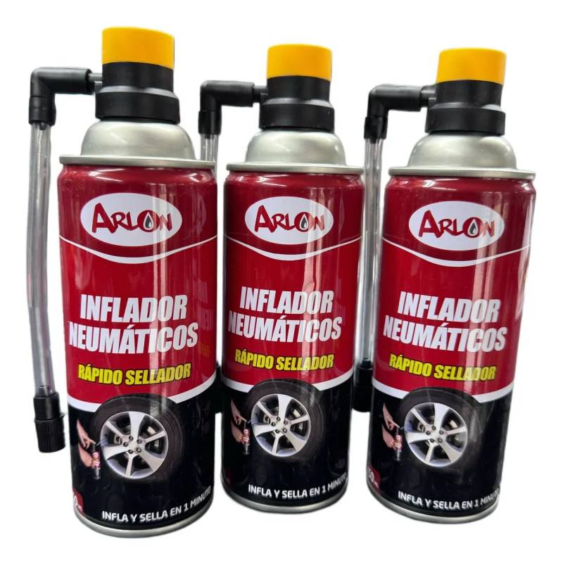 Sellador E Inflador De Neumáticos Emergencia Arlon 450ml