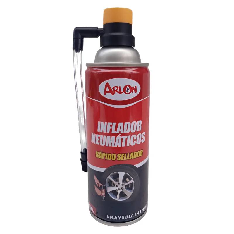Sellador E Inflador De Neumáticos Emergencia Arlon 450ml