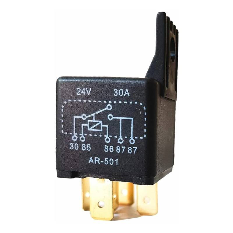 Rele 24v/30 A Universal 5 Patas Repuesto Eléctrico