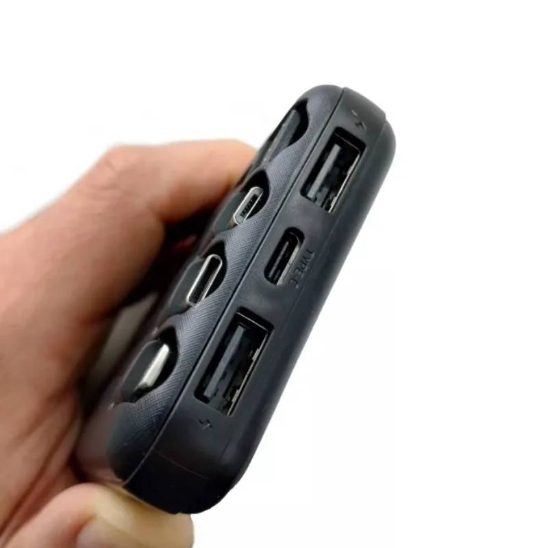 Powerbank Mlab 9410 10.000 Mah Carga Inalámbrica Negro