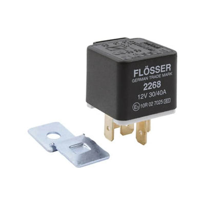 Rele 12 V Automotriz 5 Patas Flosser Modelo 2268 30/40a