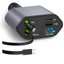 Cargador Auto 120w USB De 2 Cables Retráctil Carga Rápida.
