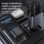 Cargador Auto 120w USB De 2 Cables Retráctil Carga Rápida.
