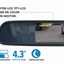 Espejo Retrovisor con Monitor LCD TFT 4,3” y Cámara de Retroceso Hawk