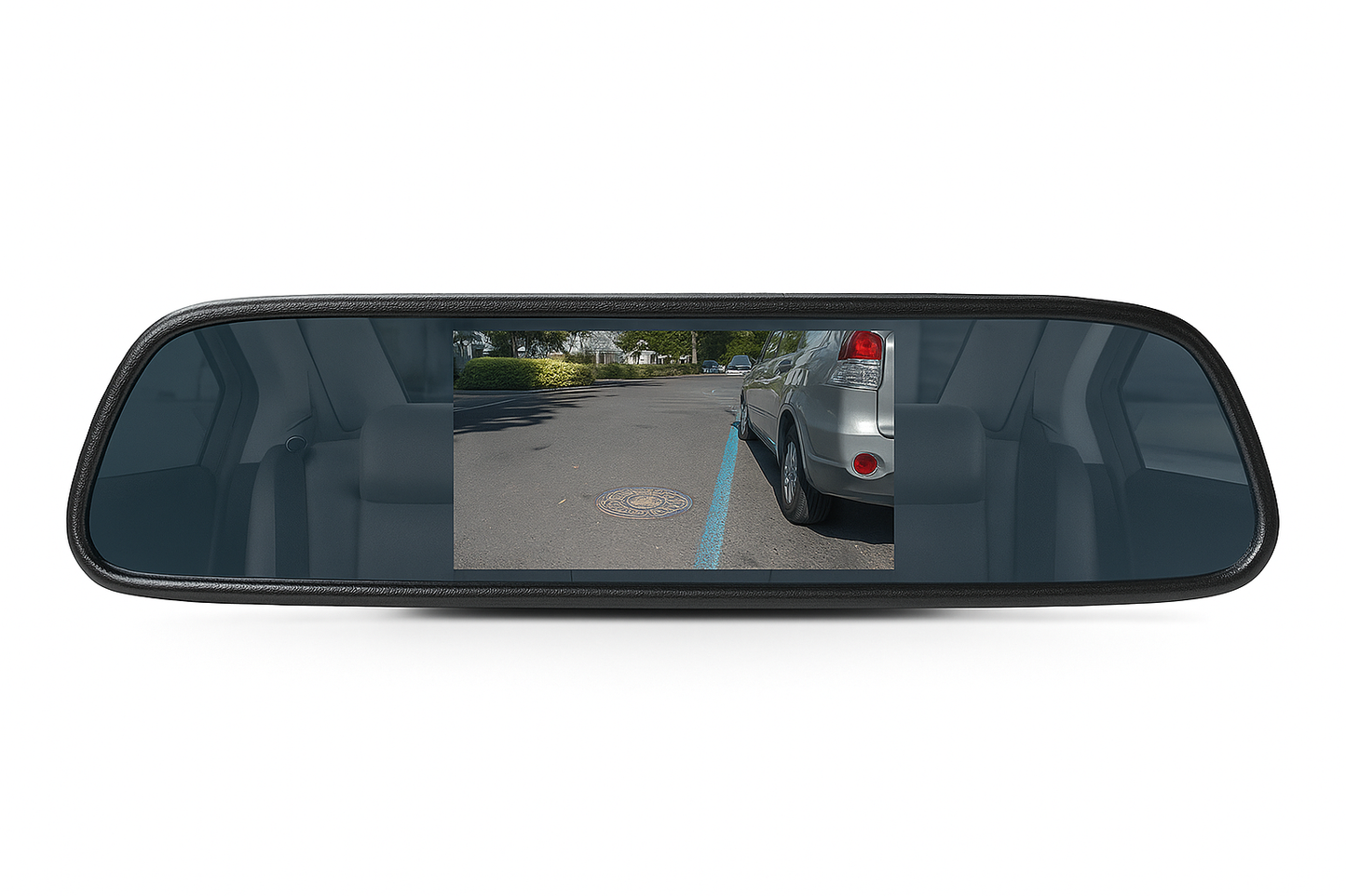 Espejo Retrovisor con Monitor LCD TFT 4,3” y Cámara de Retroceso Hawk