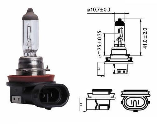 Ampolleta H8 12v 35w Halógena Luz Blanca Pgj19-1